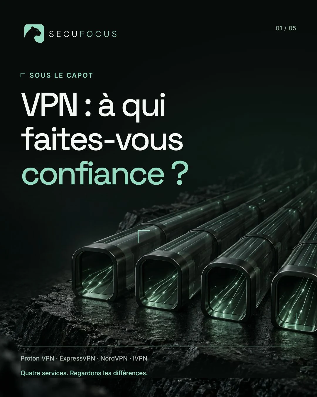 Première page du carrousel VPN : à qui faites-vous confiance ?