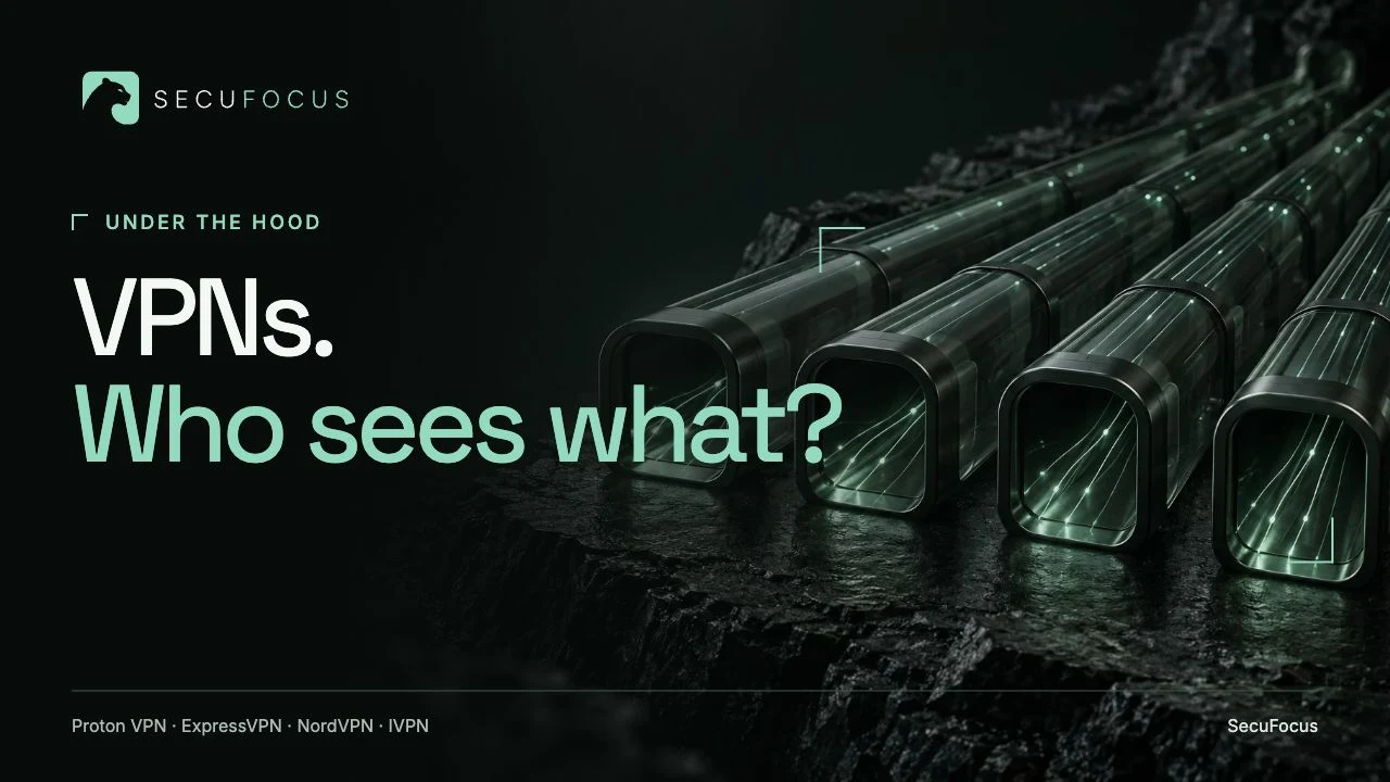 Artwork for the upcoming Under the hood format: VPNs, who sees what?
